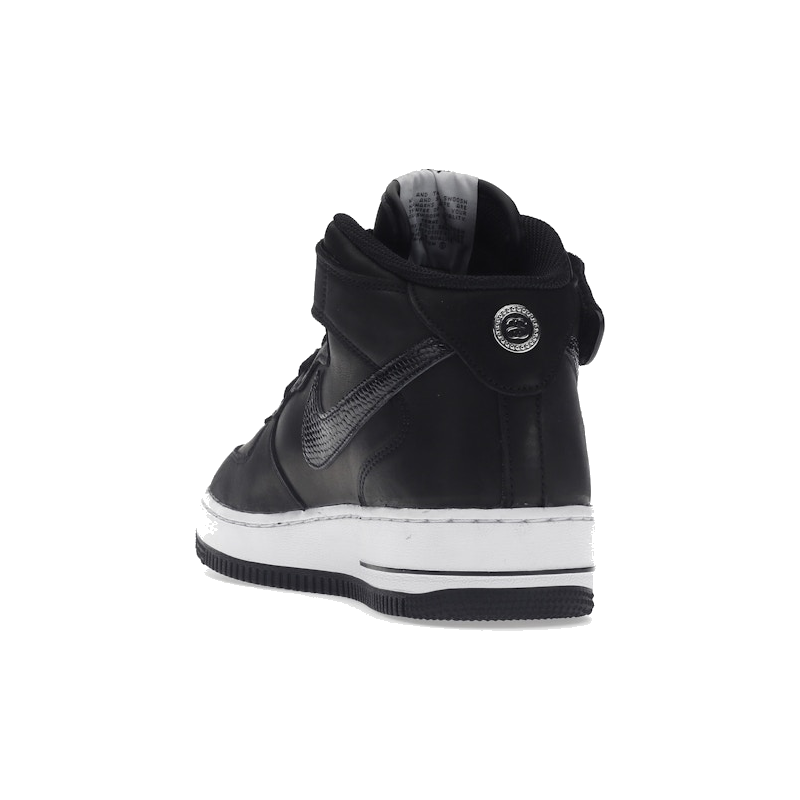 Nike Air Force 1 Mid Stussy Black White - Image 7