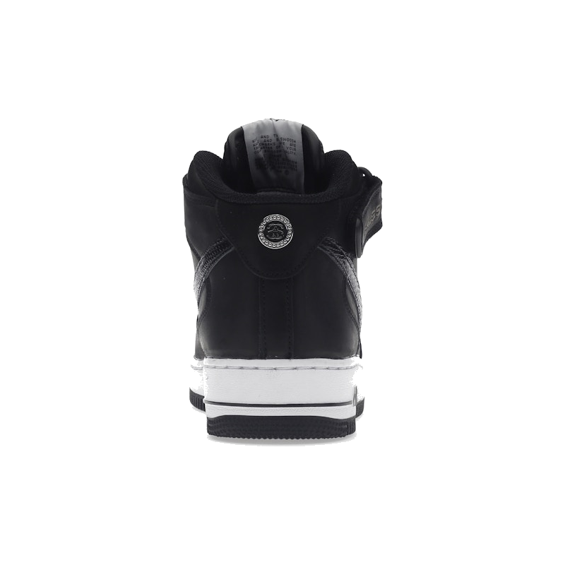 Nike Air Force 1 Mid Stussy Black White - Image 8
