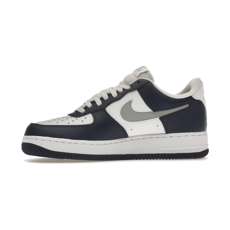 Nike Air Force 1 Low White Navy Grey - Image 5
