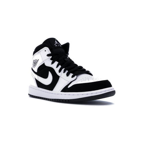 Alternative view of Air Jordan 1 Mid White Black