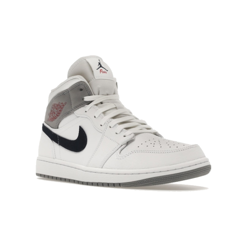 Alternative view of Air Jordan 1 Mid Paris White