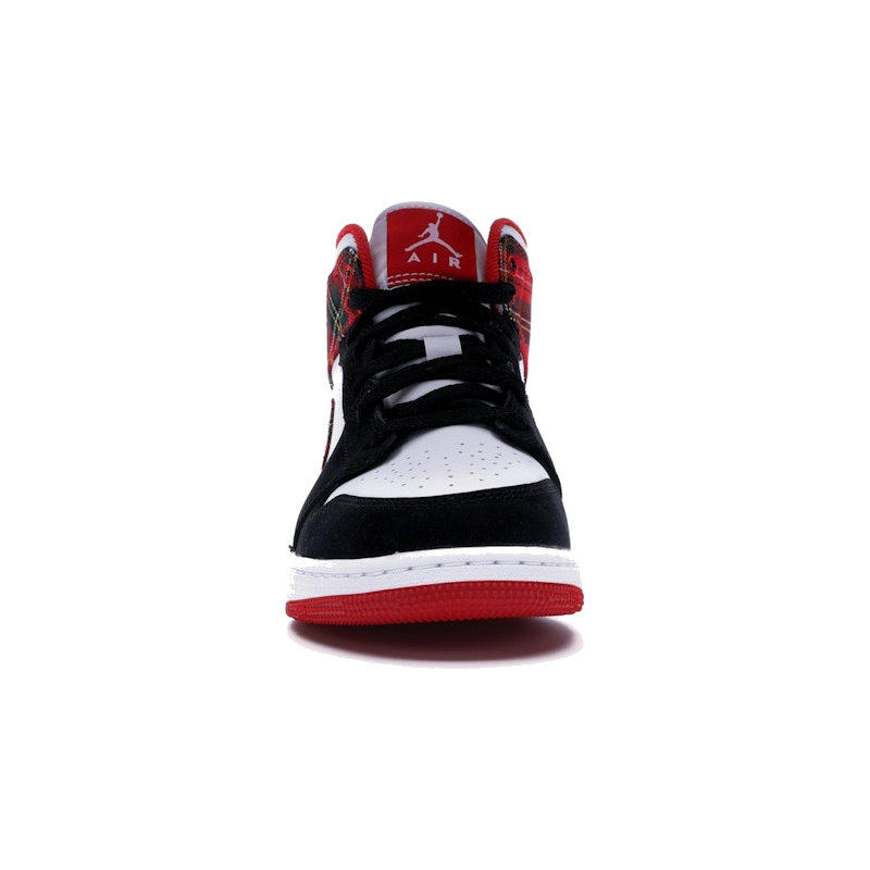Air Jordan 1 Mid White Plaid - Image 3