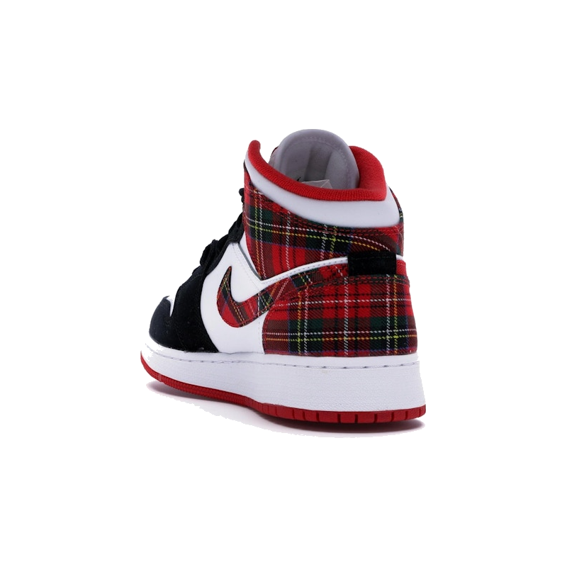 Air Jordan 1 Mid White Plaid - Image 7