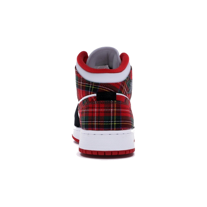 Air Jordan 1 Mid White Plaid - Image 8