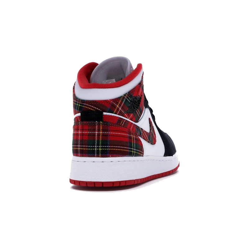 Air Jordan 1 Mid White Plaid - Image 9