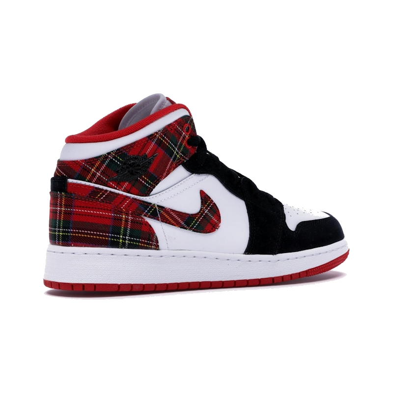 Air Jordan 1 Mid White Plaid - Image 10