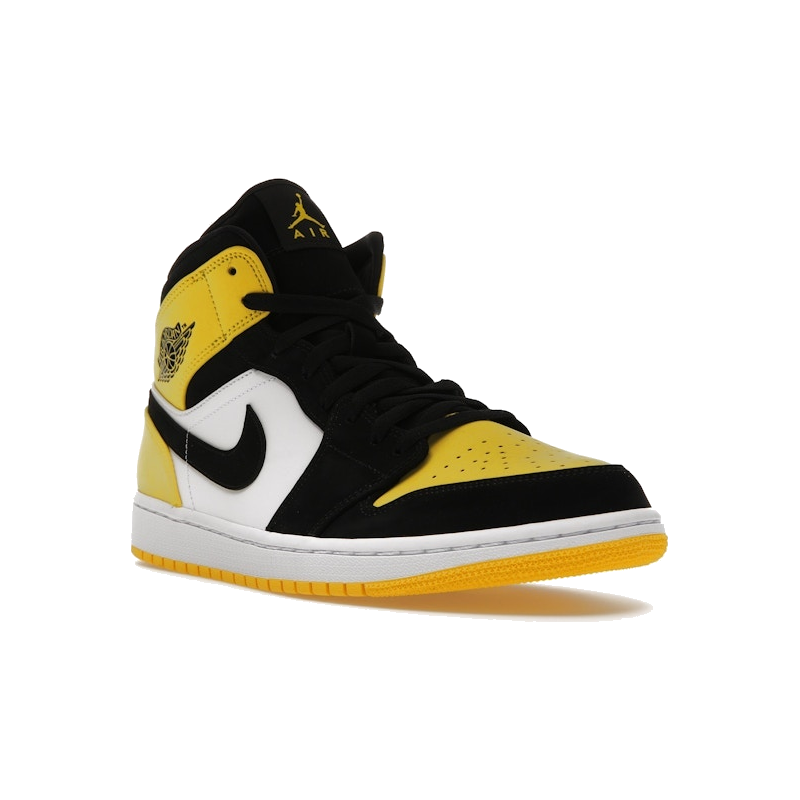 Air Jordan 1 Mid Yellow Toe Black - Image 2