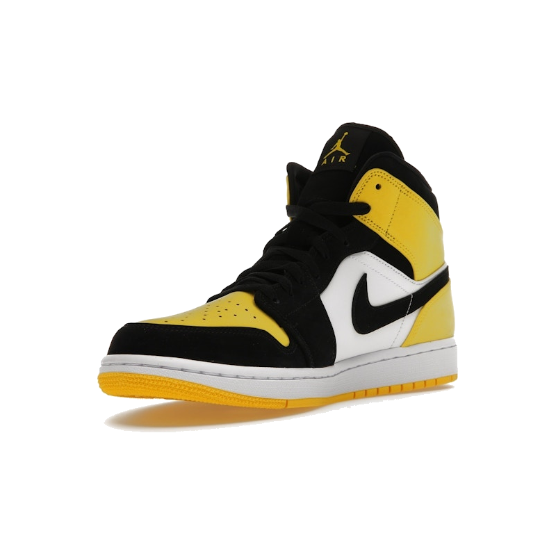 Air Jordan 1 Mid Yellow Toe Black - Image 4