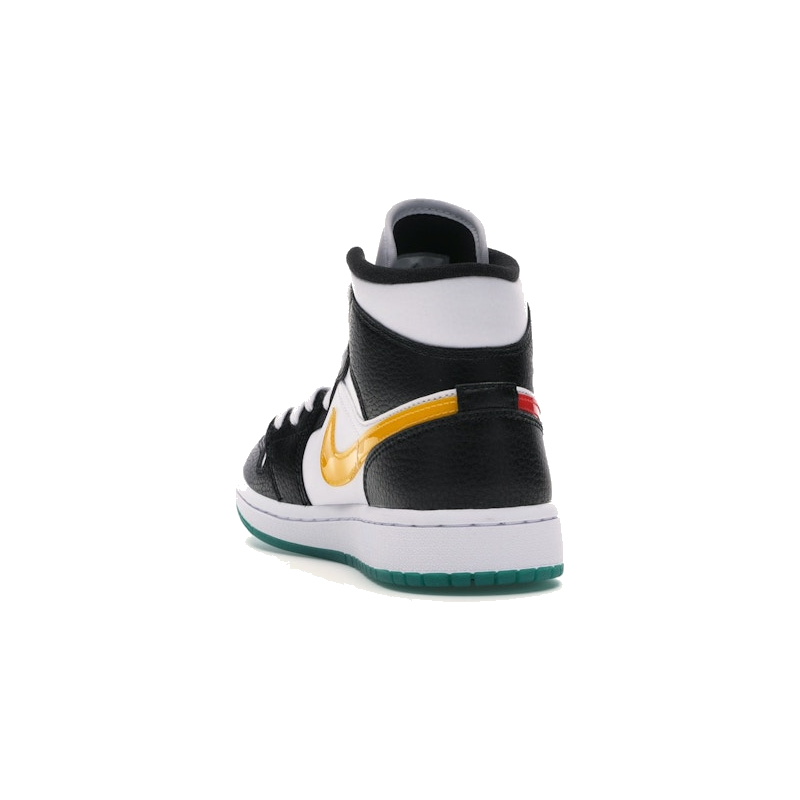 Air Jordan 1 Mid Alternate Swooshes Red Yellow - Image 7