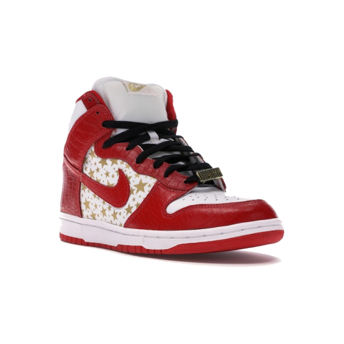 Alternative view of Nike Dunk High Pro SB Supreme Red Stars