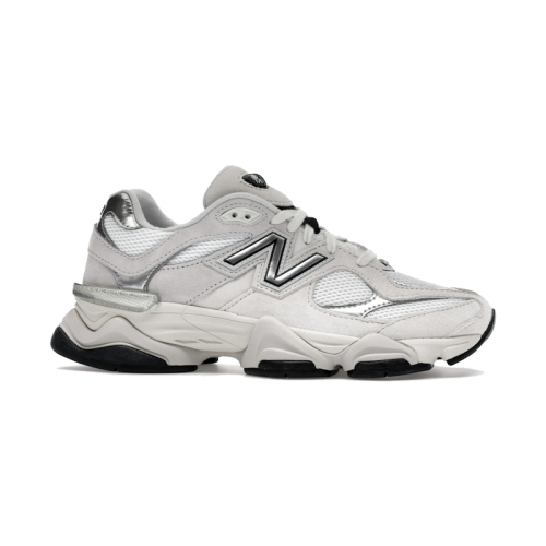 New Balance 9060 White Black Metallic Silver