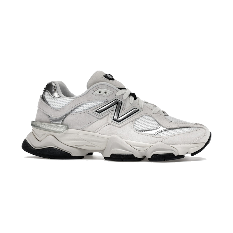 New Balance 9060 White Black Metallic Silver