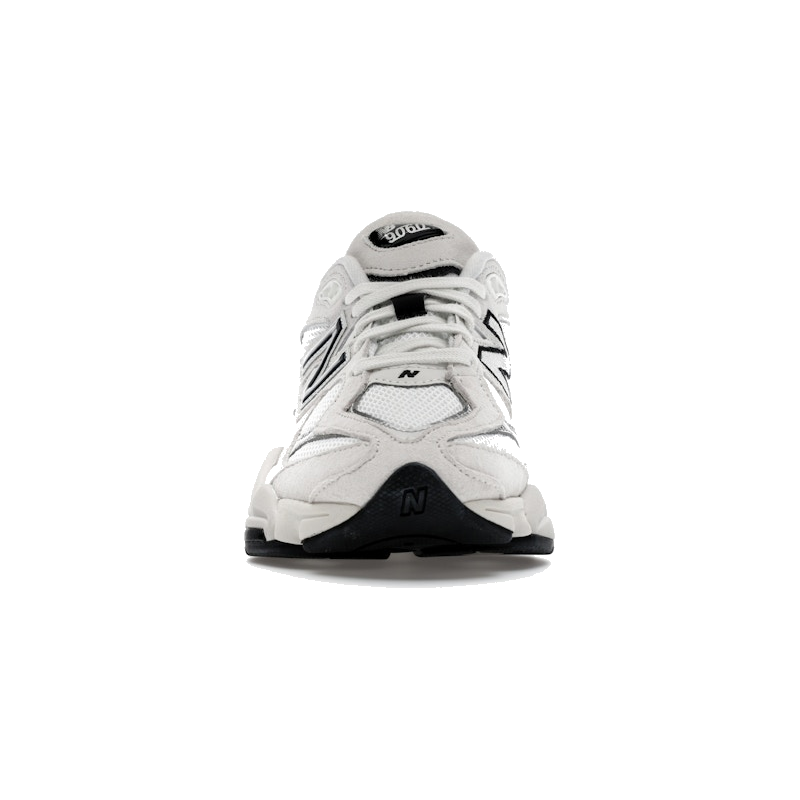 New Balance 9060 White Black Metallic Silver - Image 3