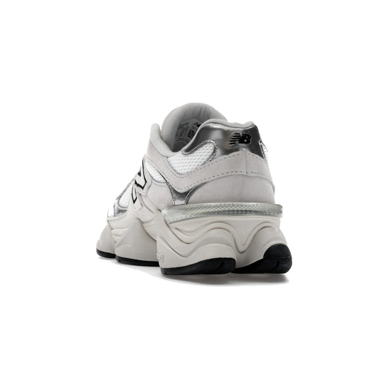 New Balance 9060 White Black Metallic Silver - Image 7