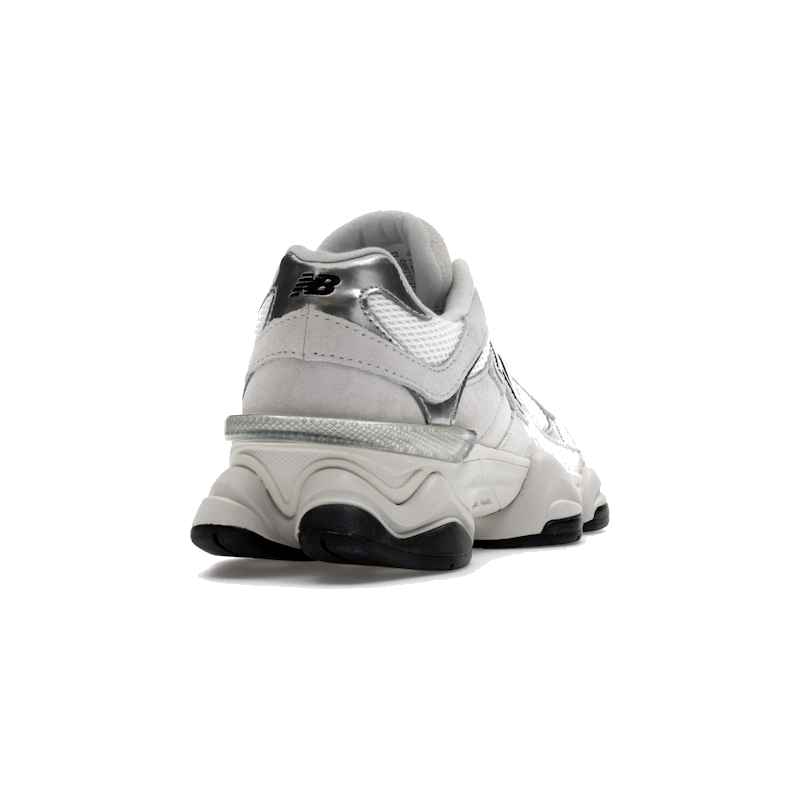 New Balance 9060 White Black Metallic Silver - Image 9