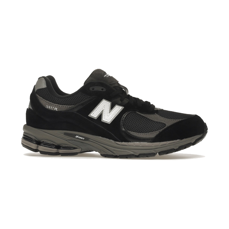 New Balance 2002R Black Dark Grey White