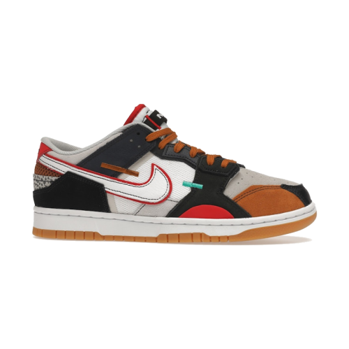 Nike Dunk Low Scrap Black Grey University Red