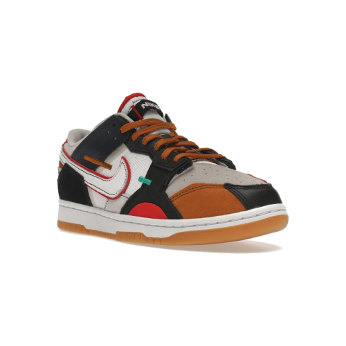 Alternative view of Nike Dunk Low Scrap Black Grey University Red