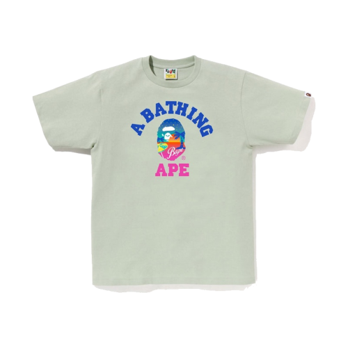 BAPE Sunset Beach Tee Green