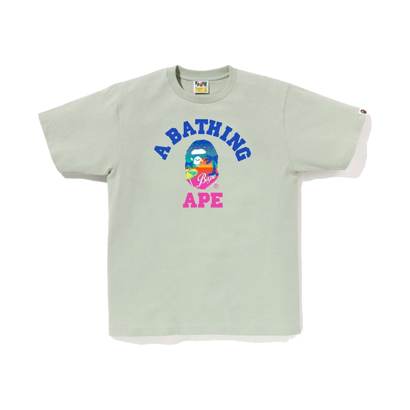 BAPE Sunset Beach Tee Green