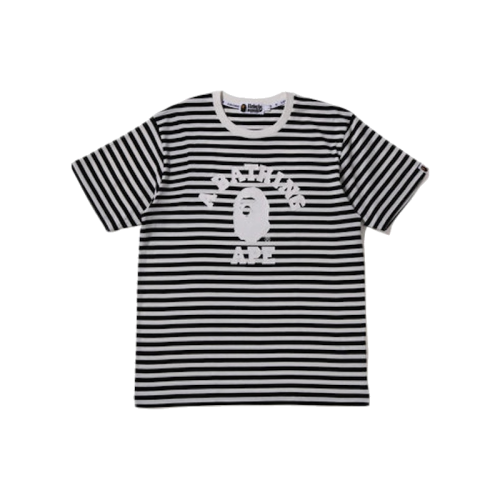 BAPE College Hoop Tee Black