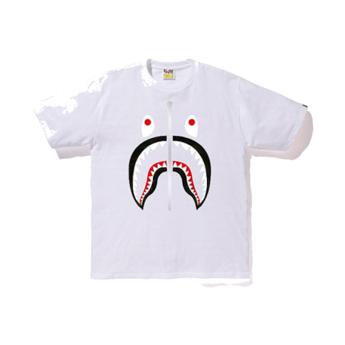 BAPE Shark Tee Tee White/Black