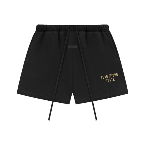 Fear of God Essentials Fleece Soccer Short Black