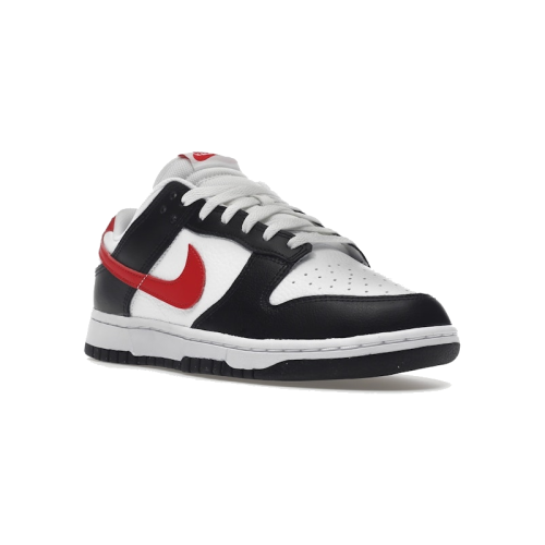 Alternative view of Nike Dunk Low Retro Red Swoosh Panda