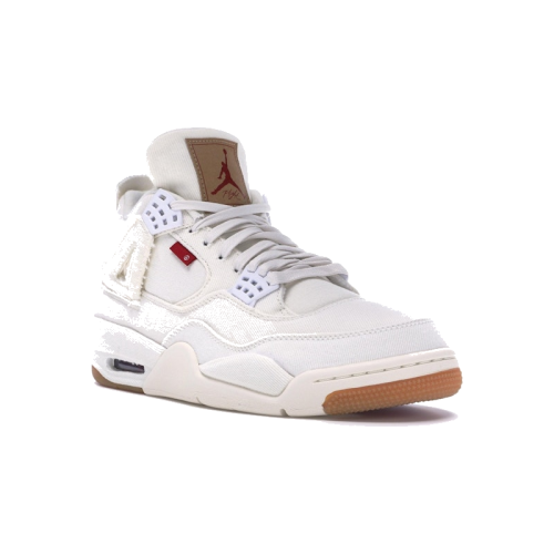 Alternative view of Air Jordan 4 Retro Levi's White