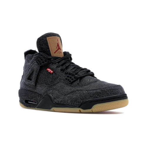 Alternative view of Air Jordan 4 Retro Levi's Black