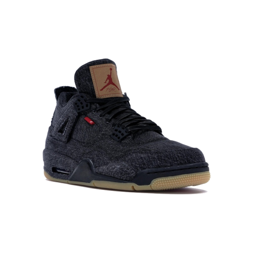 Alternative view of Air Jordan 4 Retro Levi's Black