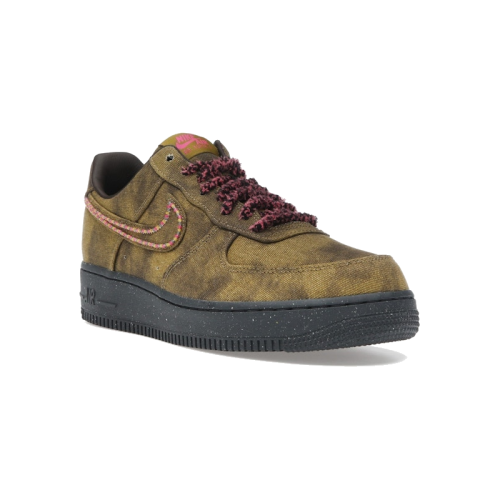 Alternative view of Nike Air Force 1 Low '07 QS Boucle Desert Moss Fierce Pink