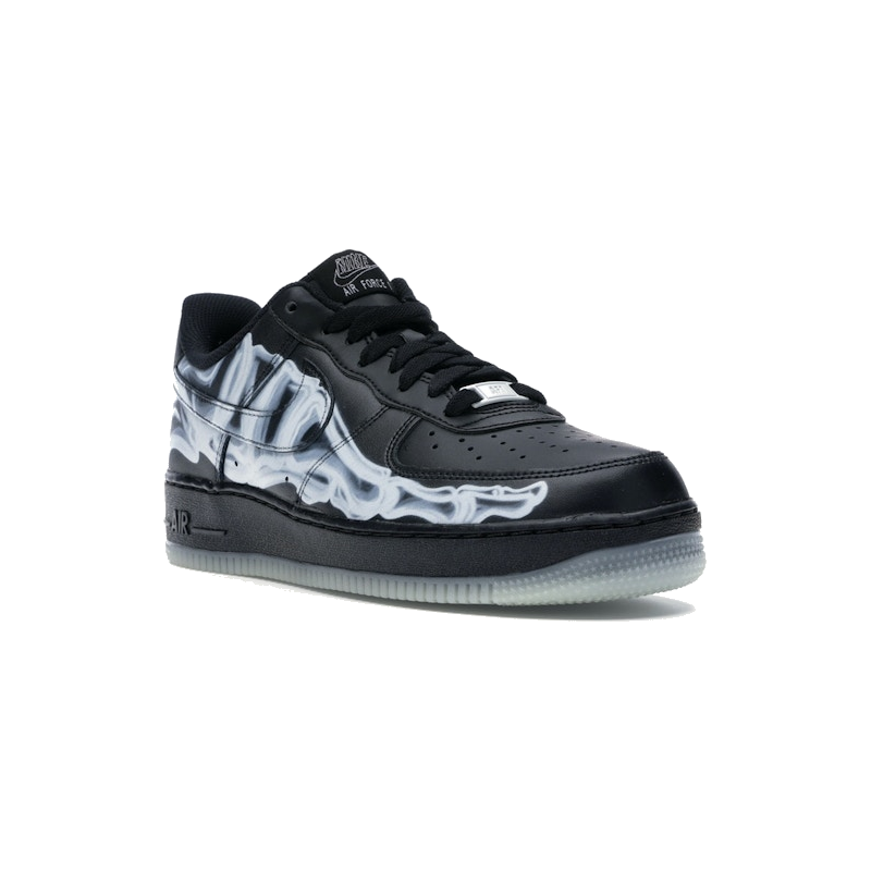 Nike Air Force 1 Low Black Skeleton Halloween 2019 - Image 2
