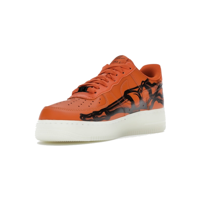 Nike Air Force 1 Low Orange Skeleton Halloween 2020 - Image 4