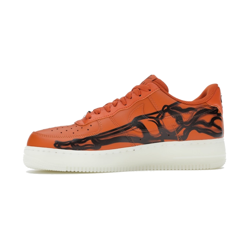 Nike Air Force 1 Low Orange Skeleton Halloween 2020 - Image 5