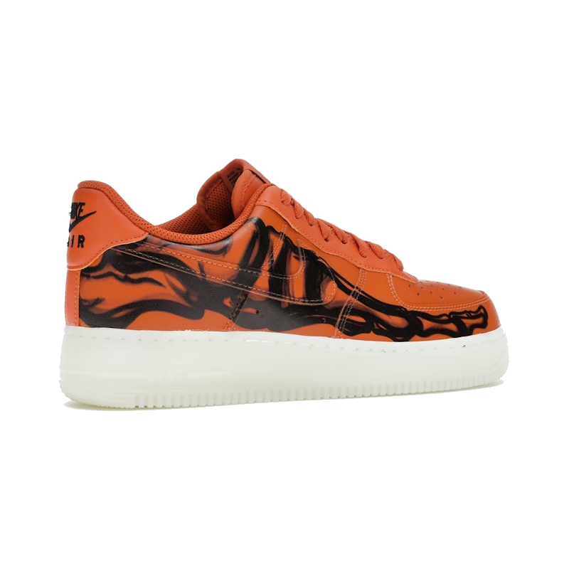 Nike Air Force 1 Low Orange Skeleton Halloween 2020 - Image 10