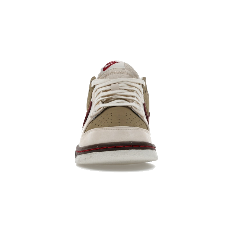 Nike Dunk Low Retro Khaki Team Red Pearl White - Image 3