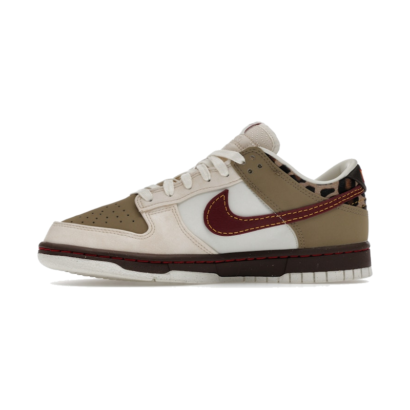 Nike Dunk Low Retro Khaki Team Red Pearl White - Image 5