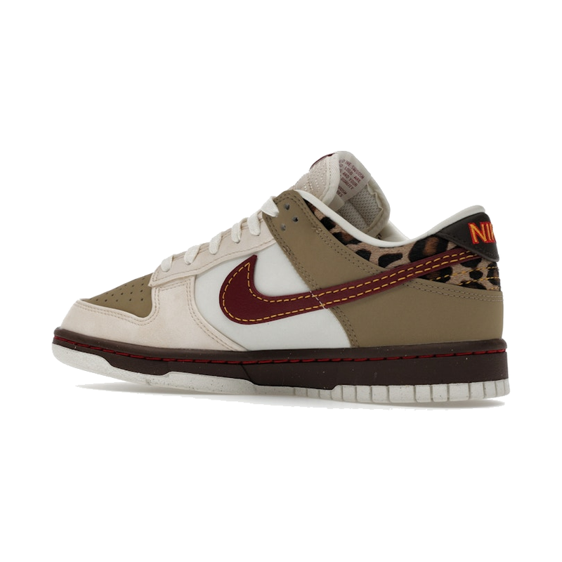 Nike Dunk Low Retro Khaki Team Red Pearl White - Image 6