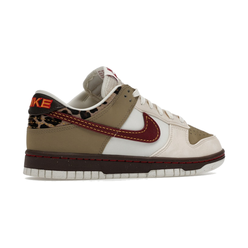 Nike Dunk Low Retro Khaki Team Red Pearl White - Image 10