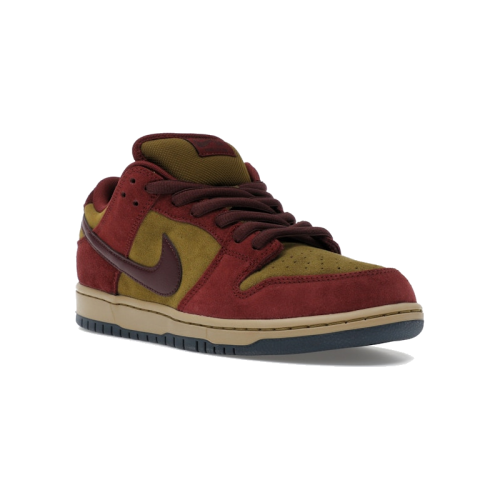 Alternative view of Nike SB Dunk Low Dark Team Red Olive Flak