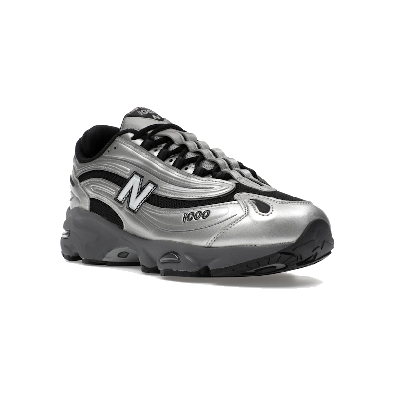 New Balance 1000 Black Silver Metallic - Image 2