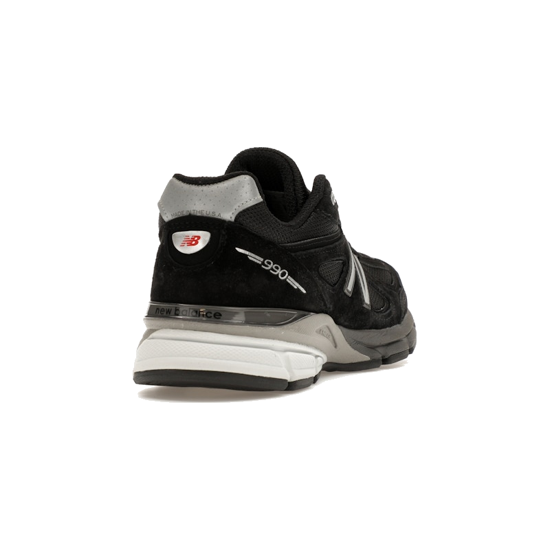 New Balance 990v4 MiUSA Black Silver - Image 9